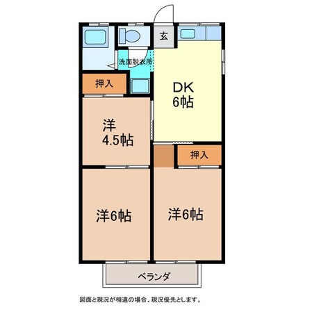 山岸アパートの物件間取画像